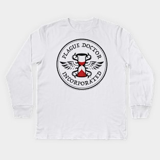 Plague Doctor, Inc.™ Logo Light Kids Long Sleeve T-Shirt